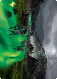 Path to the World Tree Art Card (Gold-Stamped Signature) [Kaldheim Art Series] Magic: The Gathering