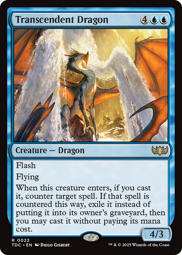Transcendent Dragon [Tarkir: Dragonstorm Commander] Magic: The Gathering