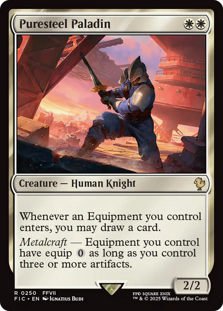 Puresteel Paladin [FINAL FANTASY Commander] Magic: The Gathering