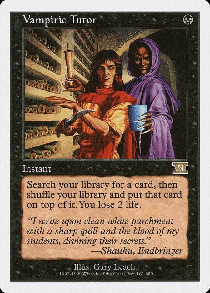 Vampiric Tutor [Classic Sixth Edition] Magic: The Gathering