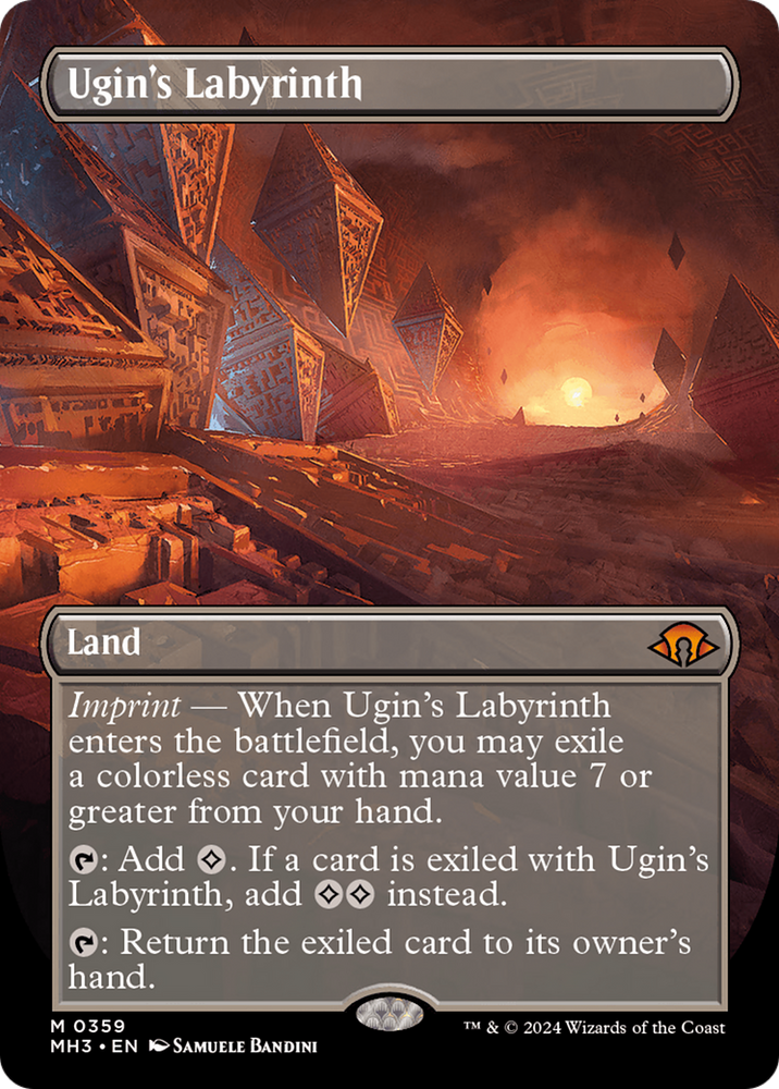 Ugin's Labyrinth (Borderless) [Modern Horizons 3] Magic: The Gathering