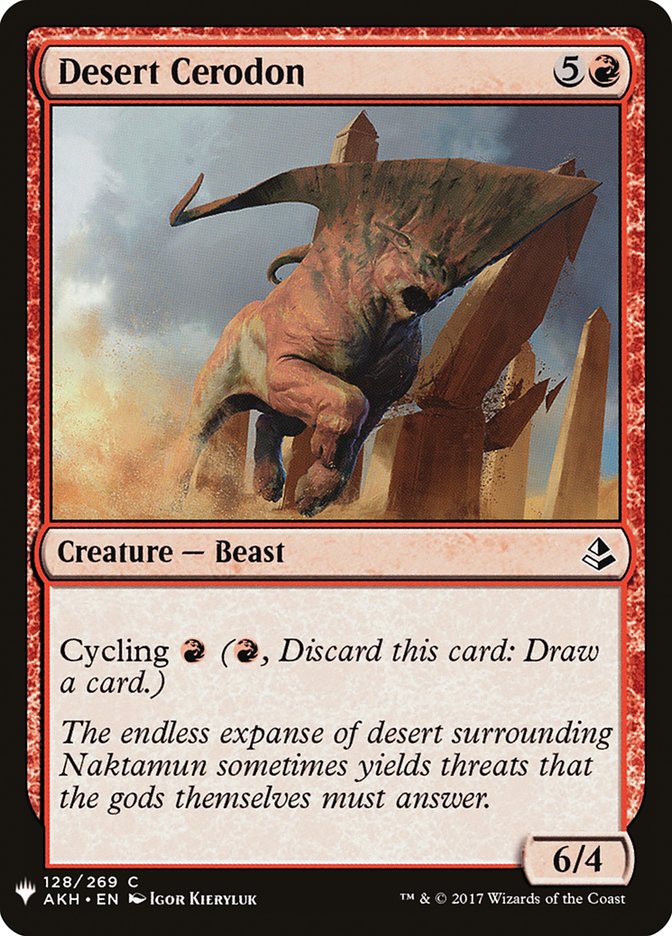 Desert Cerodon [Mystery Booster] Magic: The Gathering