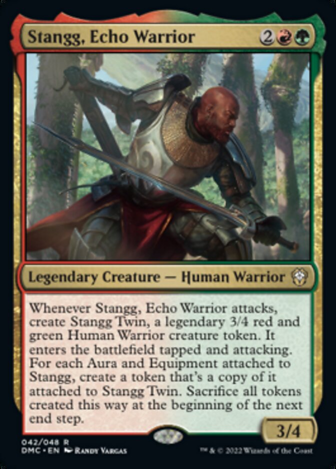 Stangg, Echo Warrior [Dominaria United Commander] Magic: The Gathering