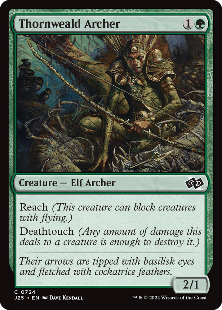 Thornweald Archer [Foundations Jumpstart] Magic: The Gathering