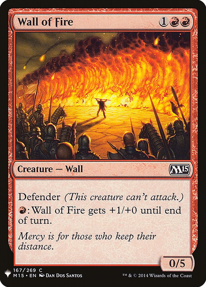 Wall of Fire [Mystery Booster] Magic: The Gathering