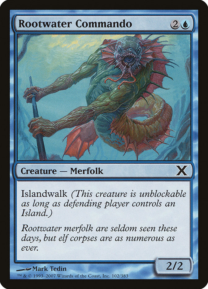 Rootwater Commando [Tenth Edition] Magic: The Gathering