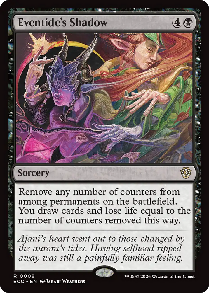 Eventide's Shadow [Lorwyn Eclipsed Commander] Magic: The Gathering