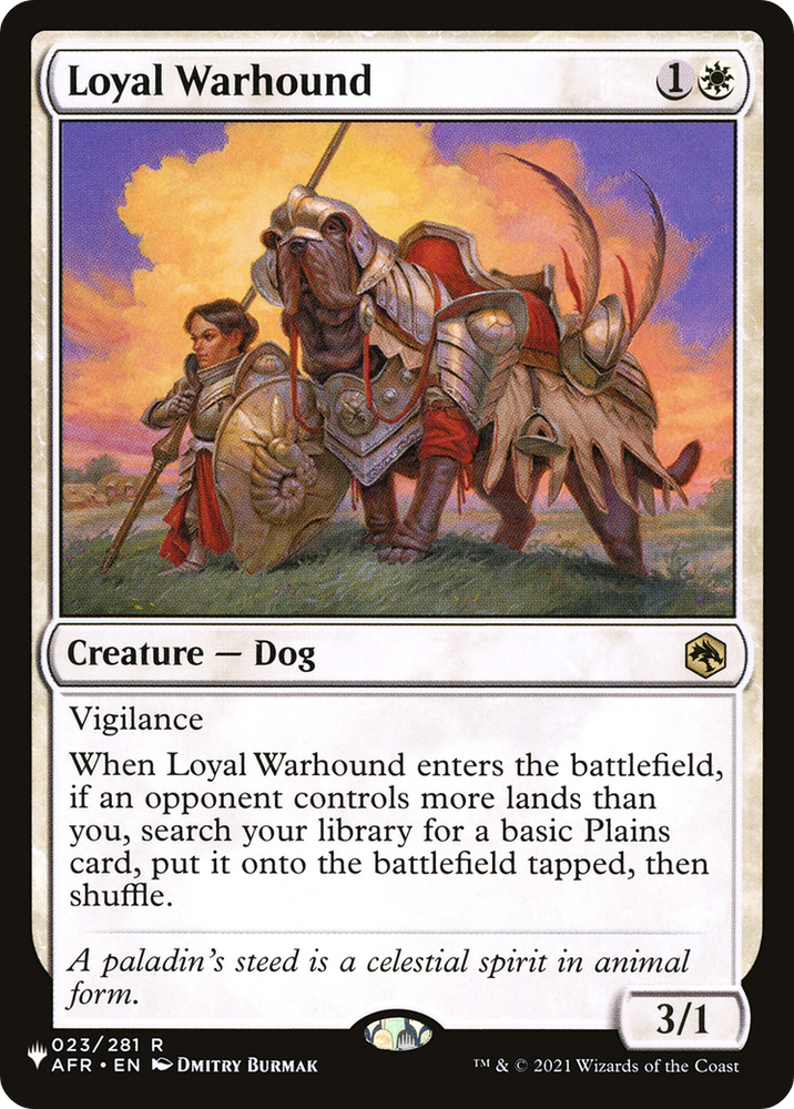Loyal Warhound [The List] Magic: The Gathering