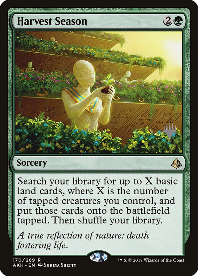Harvest Season (Promo Pack) [Amonkhet Promos] Magic: The Gathering
