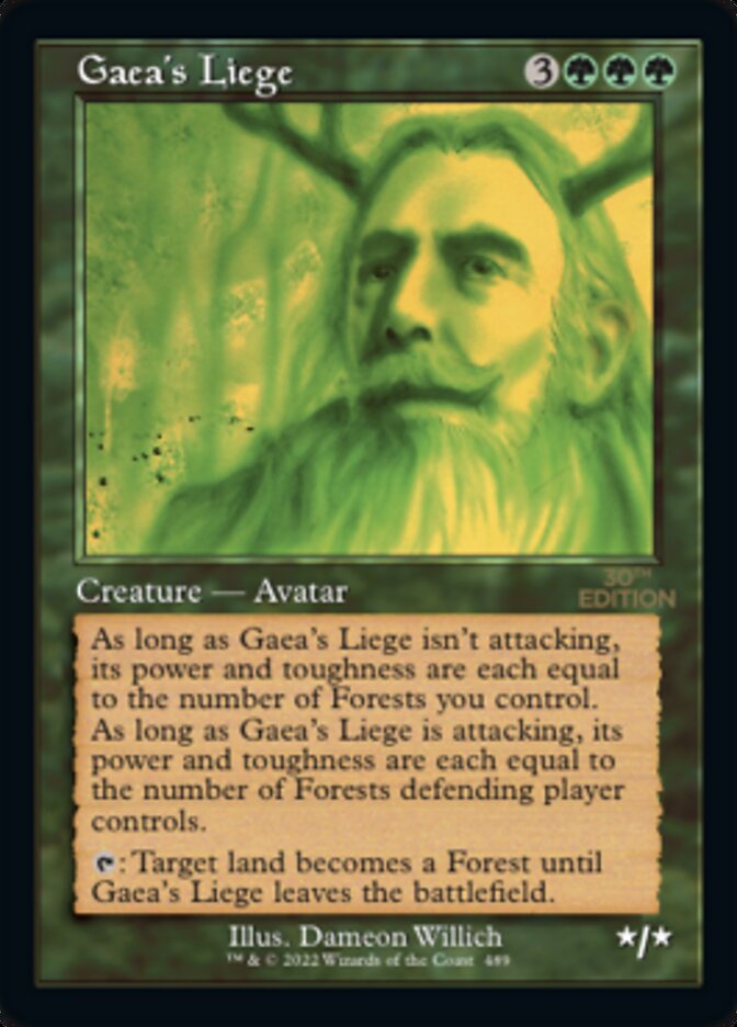 Gaea's Liege (Retro) [30th Anniversary Edition] Magic: The Gathering
