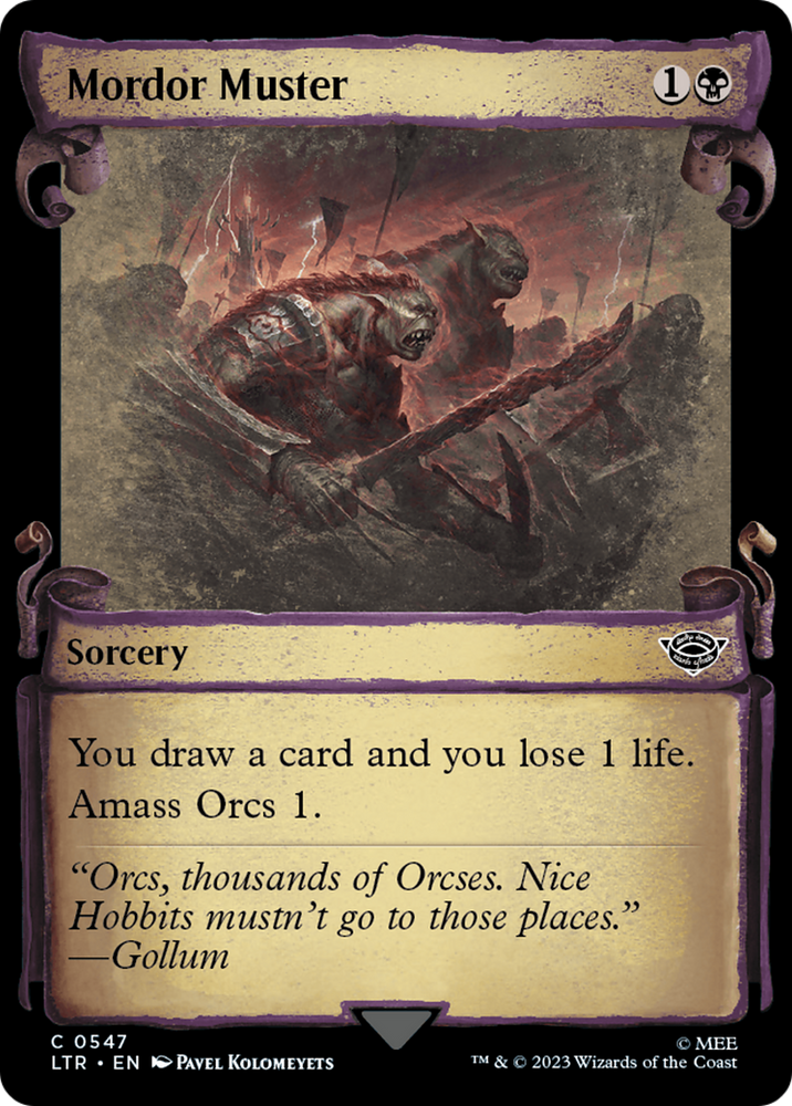 Mordor Muster [The Lord of the Rings: Tales of Middle-Earth Showcase Scrolls] Magic: The Gathering