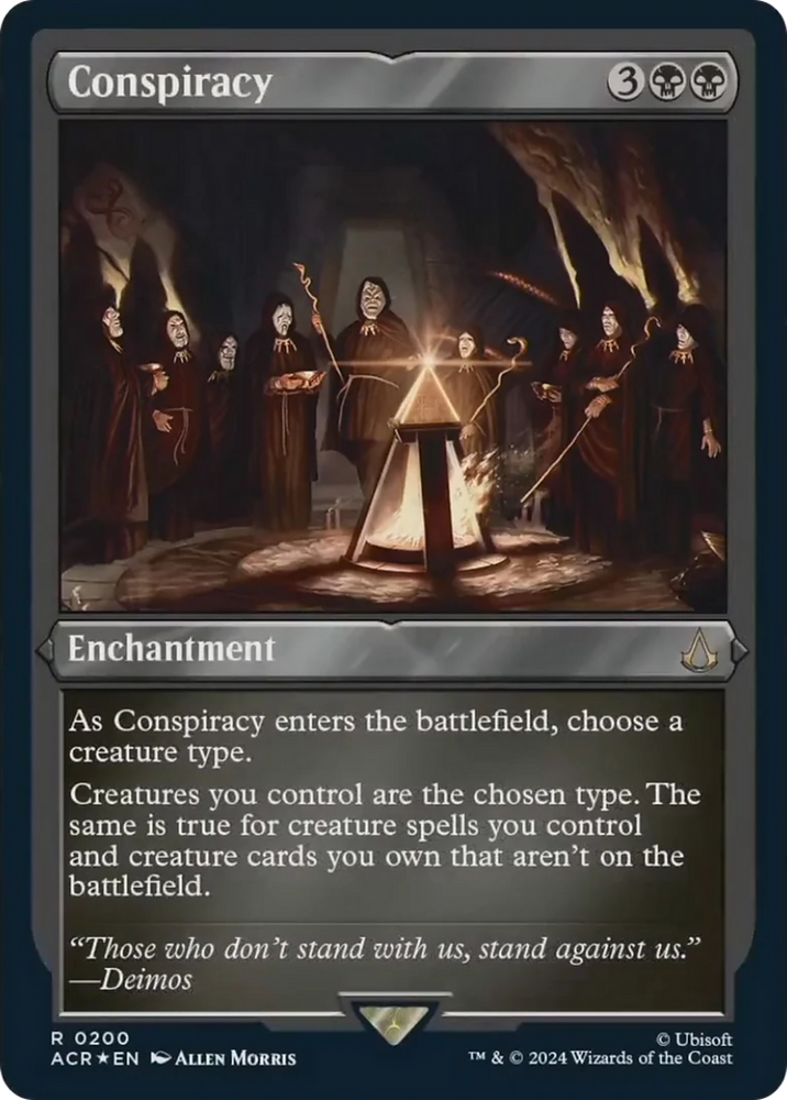 Conspiracy (Foil Etched) [Assassin's Creed] Magic: The Gathering