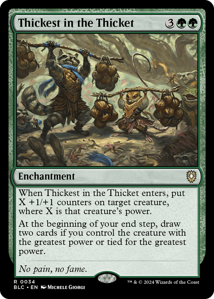Thickest in the Thicket [Bloomburrow Commander] Magic: The Gathering