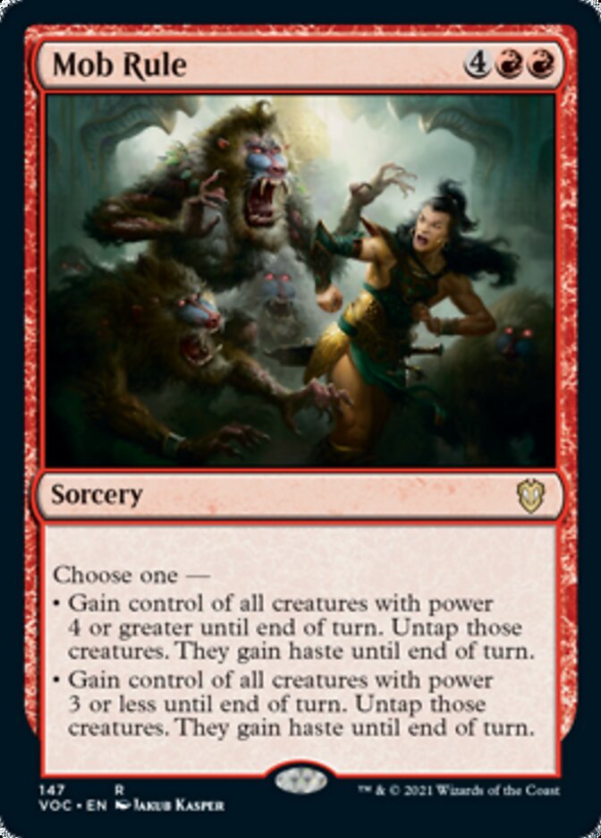 Mob Rule [Innistrad: Crimson Vow Commander] Magic: The Gathering