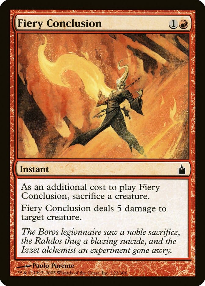 Fiery Conclusion [Ravnica: City of Guilds] Magic: The Gathering