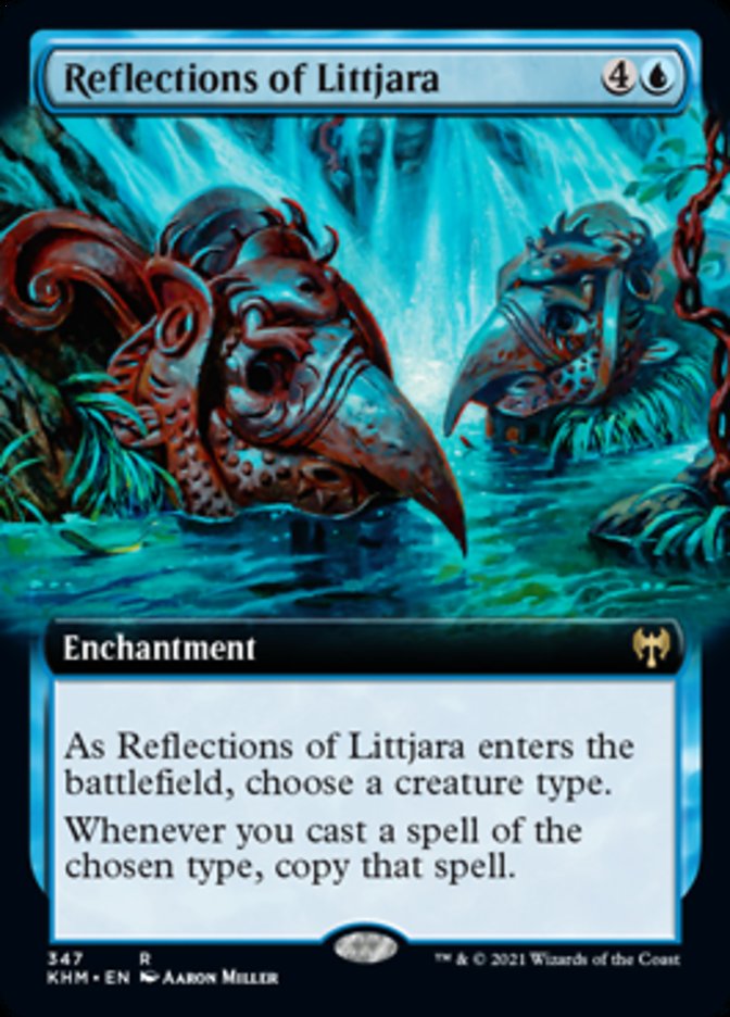 Reflections of Littjara (Extended Art) [Kaldheim] Magic: The Gathering