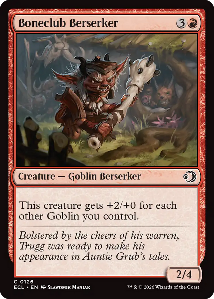 Boneclub Berserker [Lorwyn Eclipsed] Magic: The Gathering