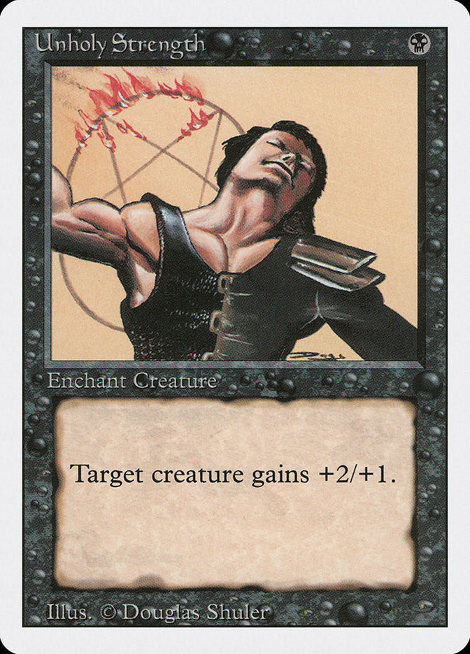 Unholy Strength [Revised Edition] Magic: The Gathering