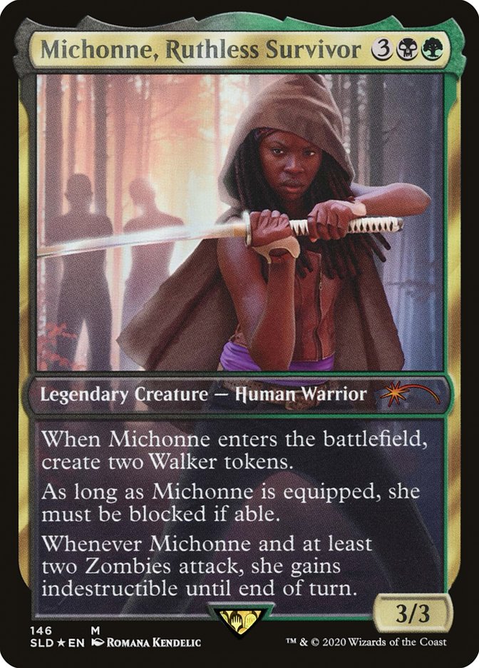 Michonne, Ruthless Survivor [Secret Lair Drop Series] Magic: The Gathering