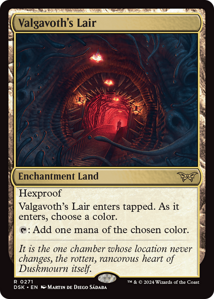 Valgavoth's Lair [Duskmourn: House of Horror] Magic: The Gathering