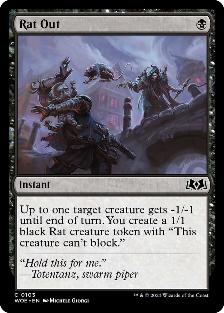 Rat Out [Wilds of Eldraine] Magic: The Gathering