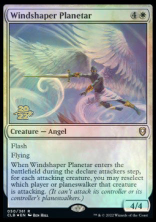 Windshaper Planetar [Commander Legends: Battle for Baldur's Gate Prerelease Promos] Magic: The Gathering