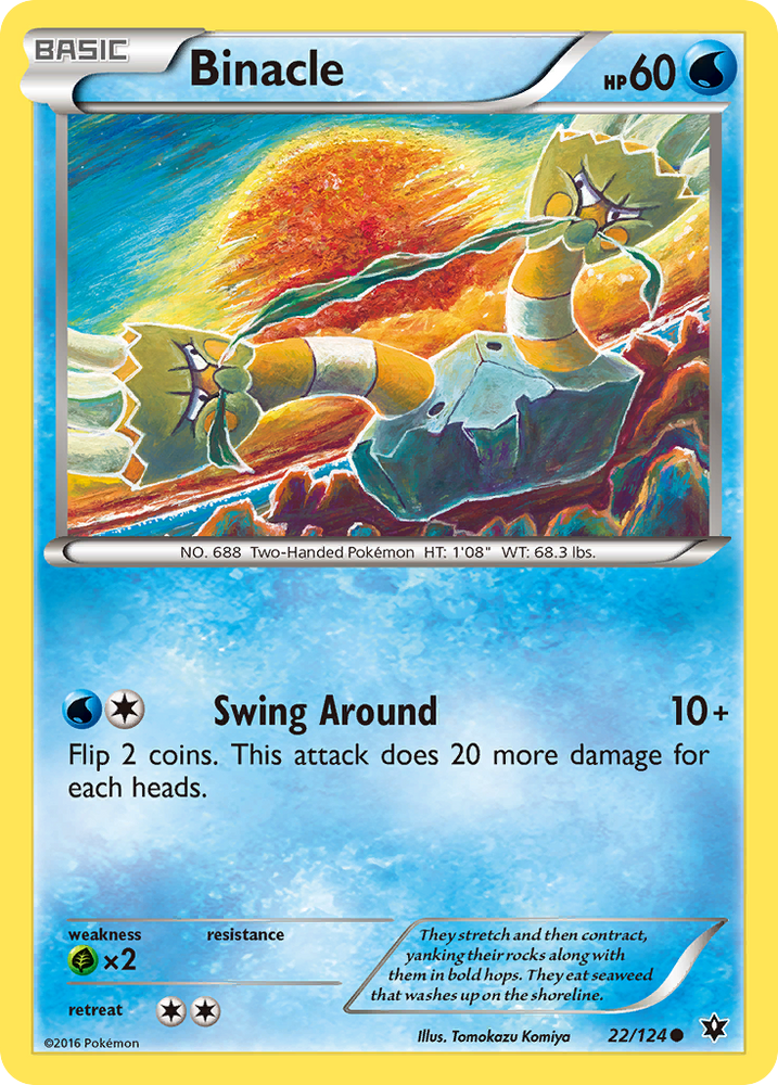 Binacle (22/124) [XY: Fates Collide] Pokémon
