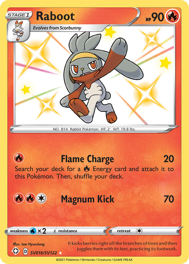 Raboot (SV016/SV122) [Sword & Shield: Shining Fates] Pokémon