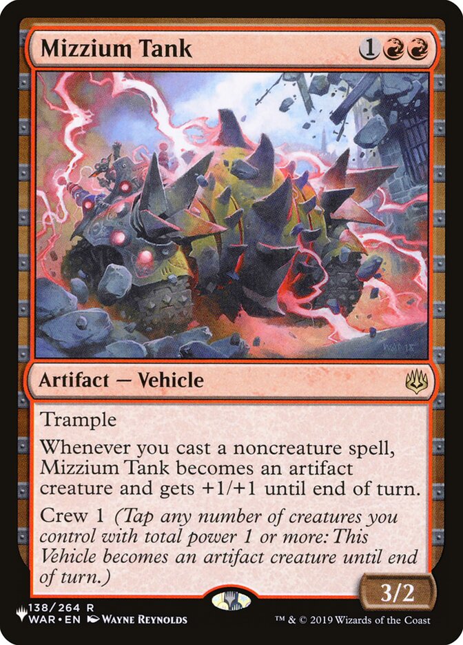 Mizzium Tank [The List] Magic: The Gathering