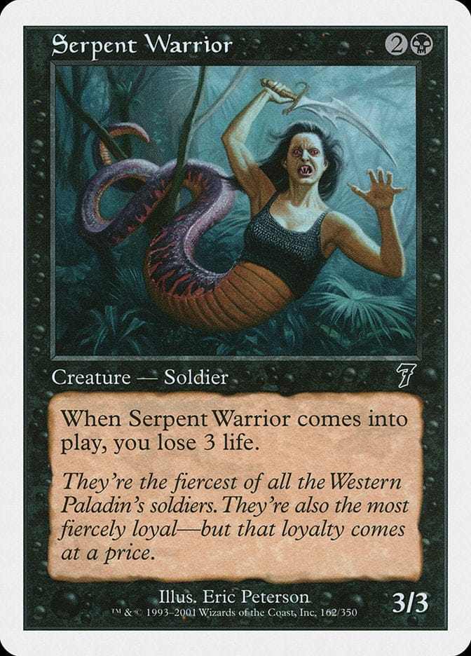 Serpent Warrior [Seventh Edition] Magic: The Gathering