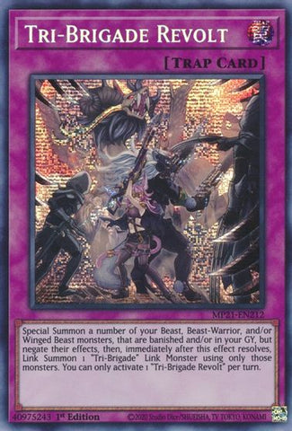 Tri-Brigade Revolt [MP21-EN212] Prismatic Secret Rare - Yugioh Cards For Your TCG Needs!