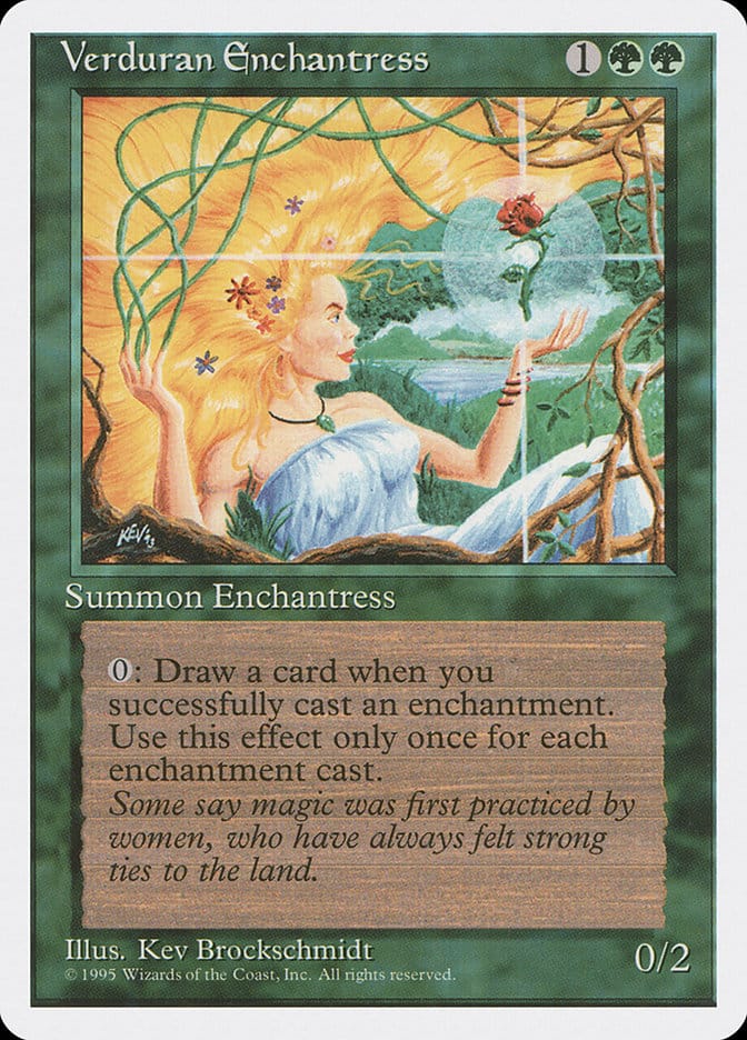 Verduran Enchantress [Fourth Edition] Magic: The Gathering
