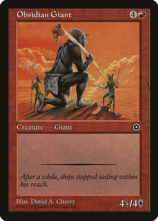 Obsidian Giant [Portal Second Age] Magic: The Gathering