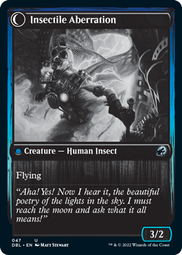Delver of Secrets // Insectile Aberration [Innistrad: Double Feature] Magic: The Gathering