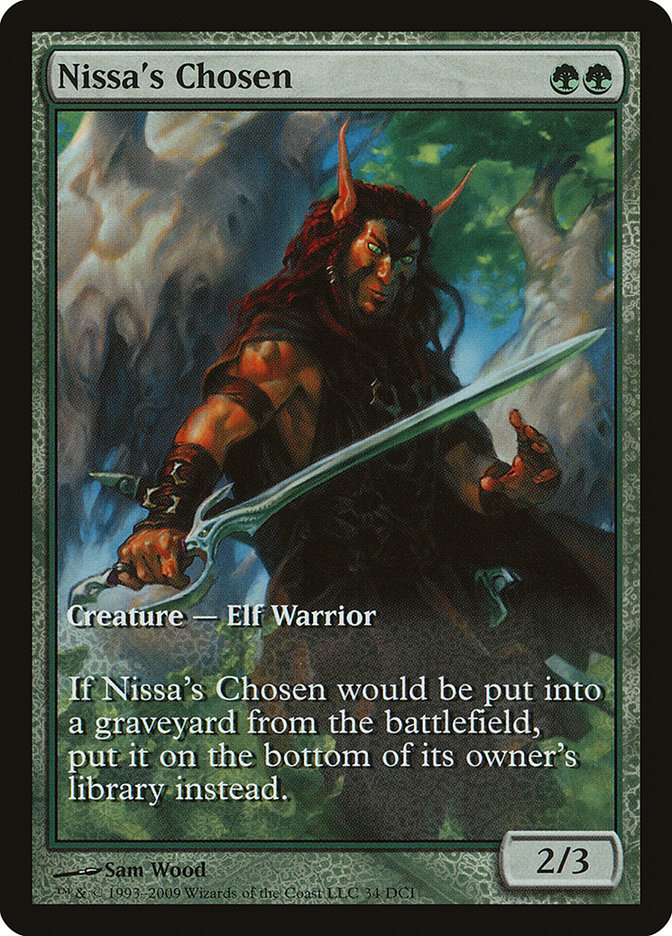 Nissa's Chosen (Game Day) (Extended Art) [Zendikar Promos] Magic: The Gathering