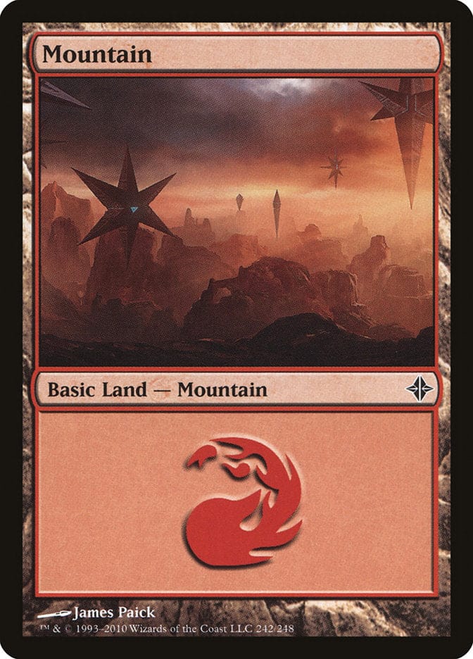 Mountain (242) [Rise of the Eldrazi] Magic: The Gathering