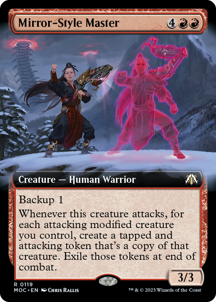 Mirror-Style Master (Extended Art) [March of the Machine Commander] Magic: The Gathering