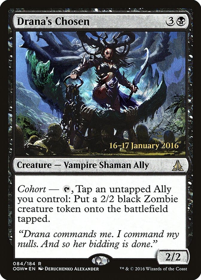 Drana's Chosen [Oath of the Gatewatch Prerelease Promos] Magic: The Gathering