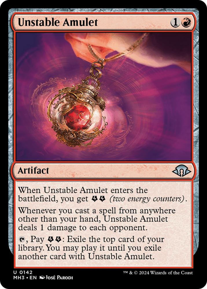 Unstable Amulet [Modern Horizons 3] Magic: The Gathering