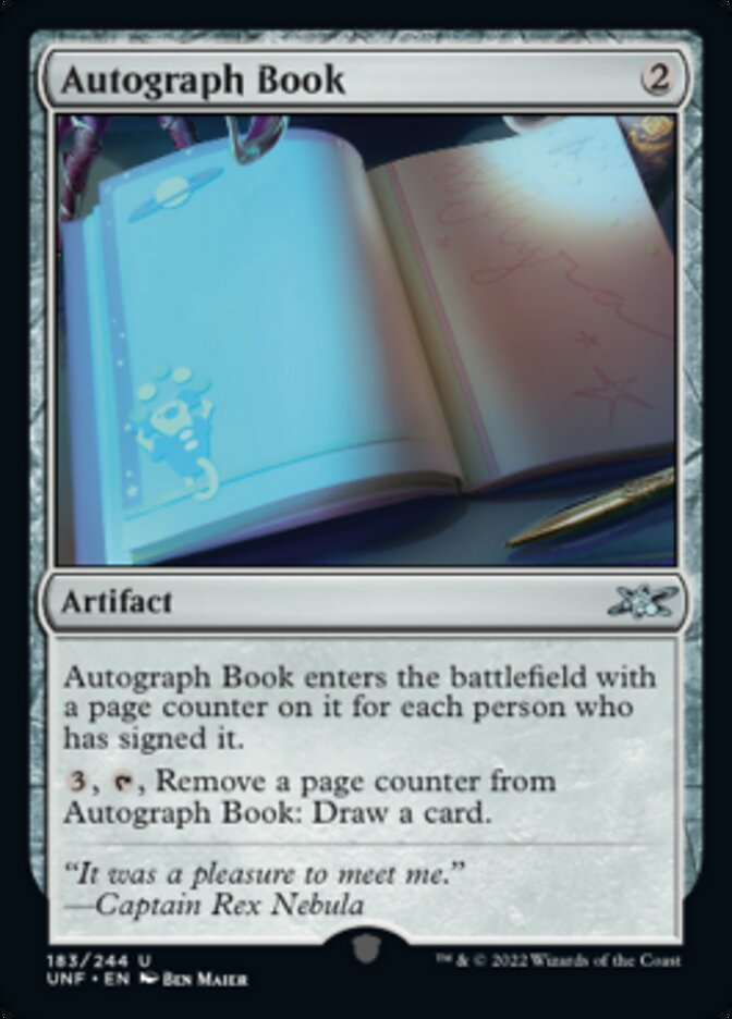 Autograph Book [Unfinity] Magic: The Gathering