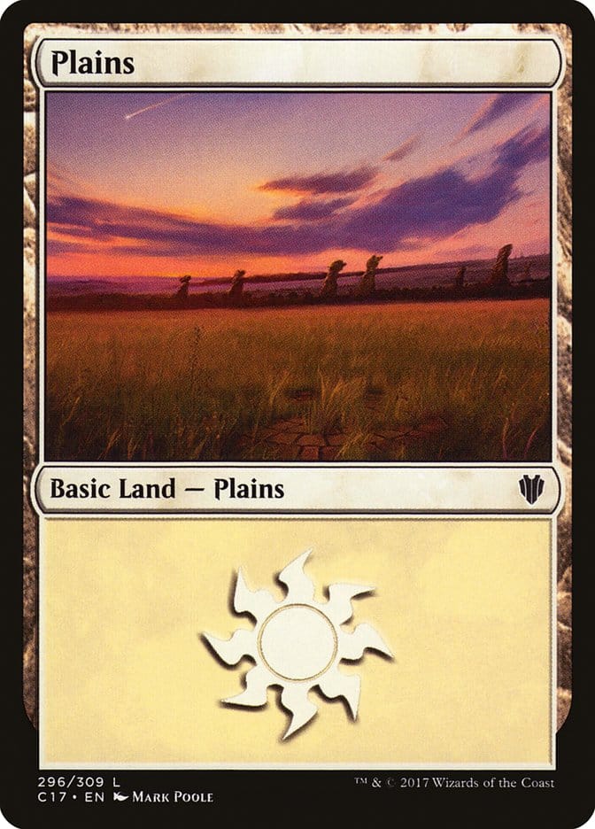 Plains (296) [Commander 2017] Magic: The Gathering
