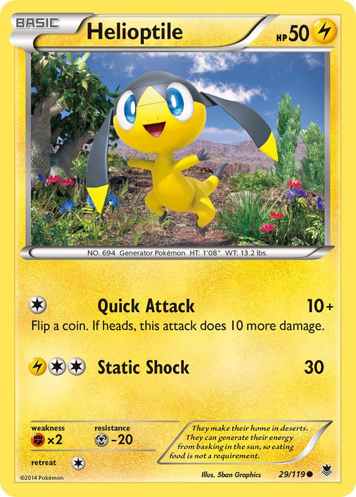 Helioptile (29/119) [XY: Phantom Forces] Pokémon