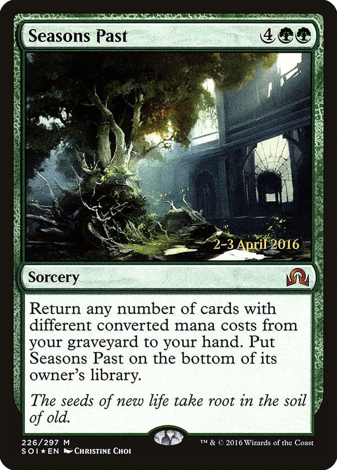 Seasons Past [Shadows over Innistrad Prerelease Promos] Magic: The Gathering