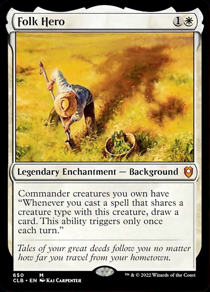 Folk Hero [Commander Legends: Battle for Baldur's Gate] Magic: The Gathering