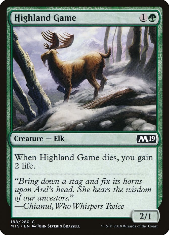 Highland Game [Core Set 2019] Magic: The Gathering