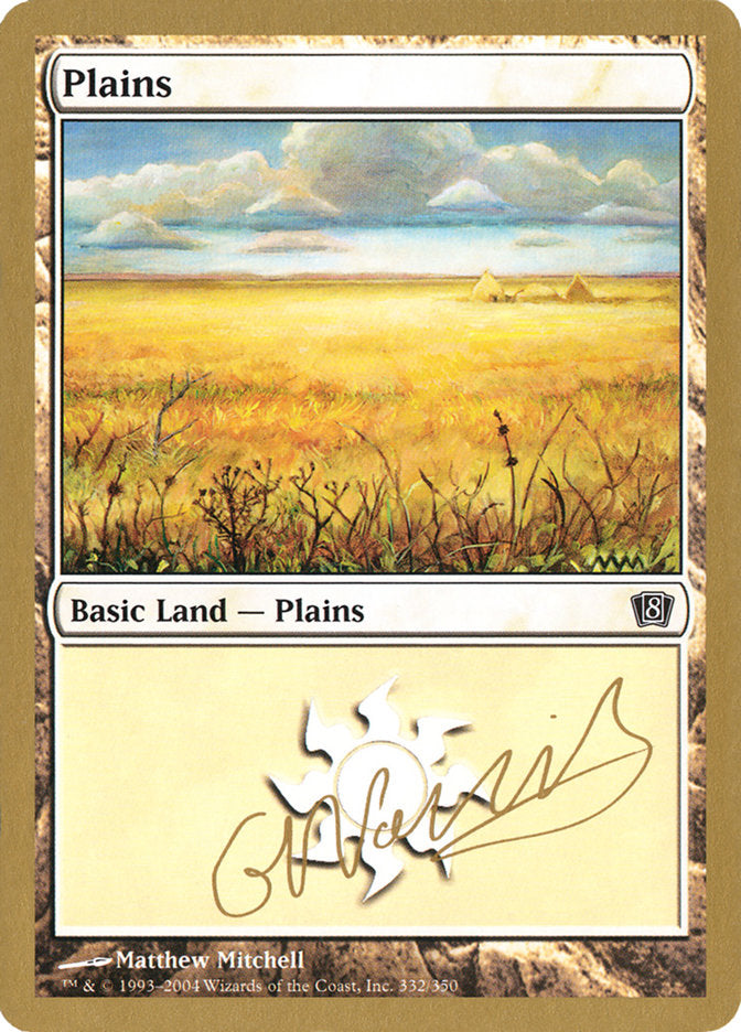 Plains (gn332) (Gabriel Nassif) [World Championship Decks 2004] Magic: The Gathering