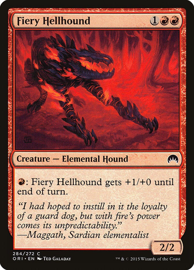 Fiery Hellhound [Magic Origins] Magic: The Gathering