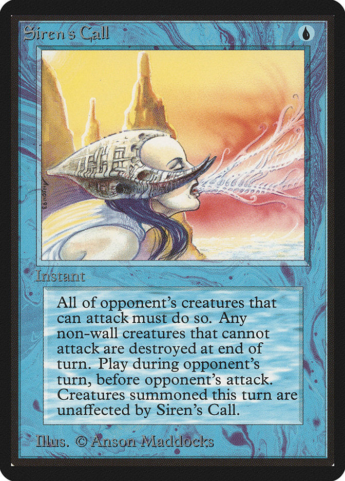 Siren's Call [Beta Edition] Magic: The Gathering
