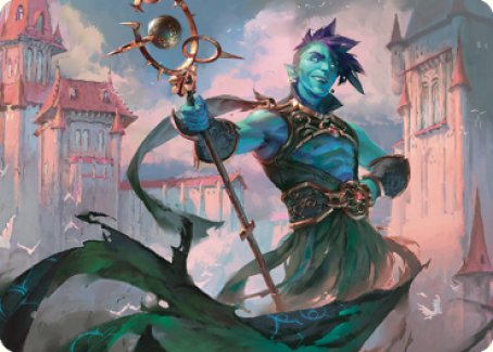 Haughty Djinn Art Card [Dominaria United Art Series] Magic: The Gathering