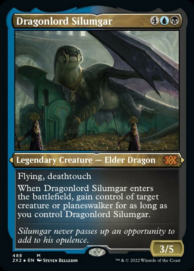 Dragonlord Silumgar (Foil Etched) [Double Masters 2022] Magic: The Gathering